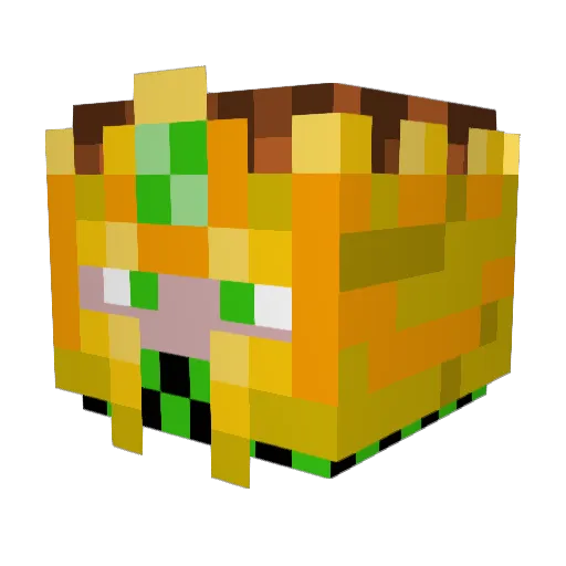 drakken123 Minecraft avatar head, 3D render