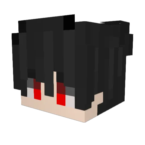 drakknp Minecraft avatar head, 3D render