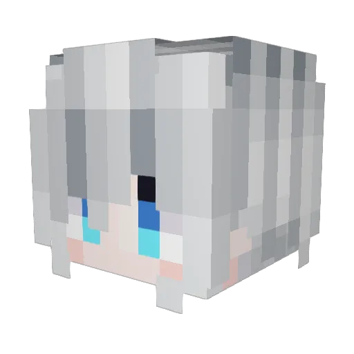 draklld Minecraft avatar head, 3D render
