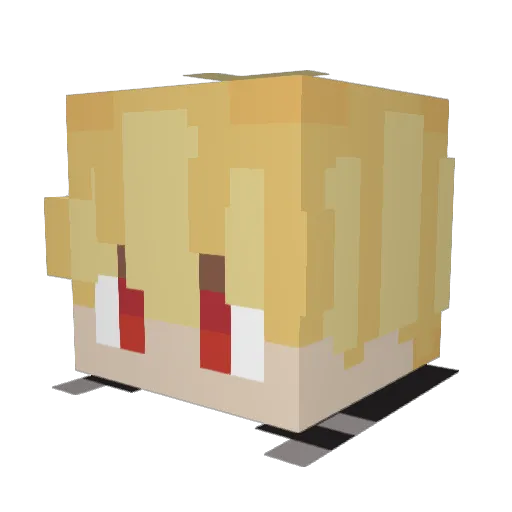 drako1x Minecraft avatar head, 3D render