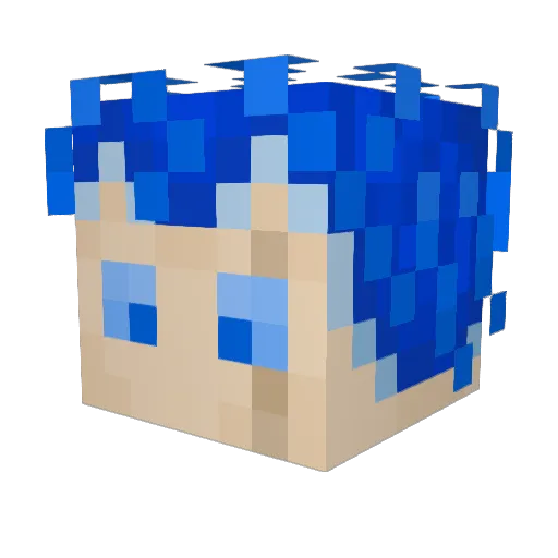 drako2114 Minecraft avatar head, 3D render