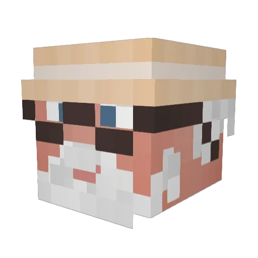 drakoz01 Minecraft avatar head, 3D render