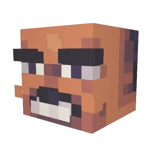drakuleo Minecraft avatar head, 3D render