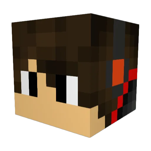 drallats Minecraft avatar head, 3D render