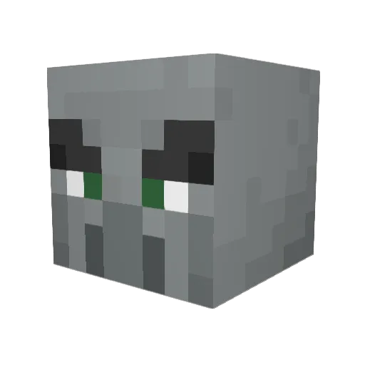 dramahh Minecraft avatar head, 3D render