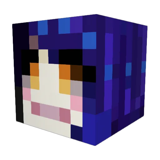 dramaqueen34 Minecraft avatar head, 3D render