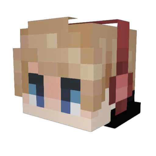 draparn Minecraft avatar head, 3D render