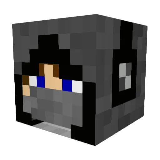 drapiodon Minecraft avatar head, 3D render