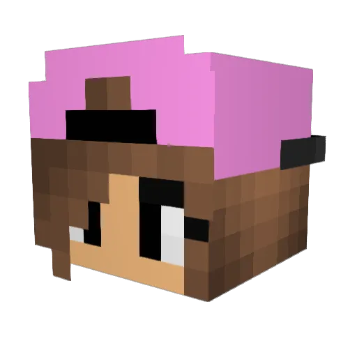 drasticCoffee Minecraft avatar head, 3D render