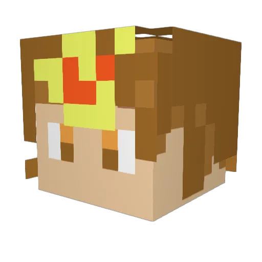drather_C Minecraft avatar head, 3D render