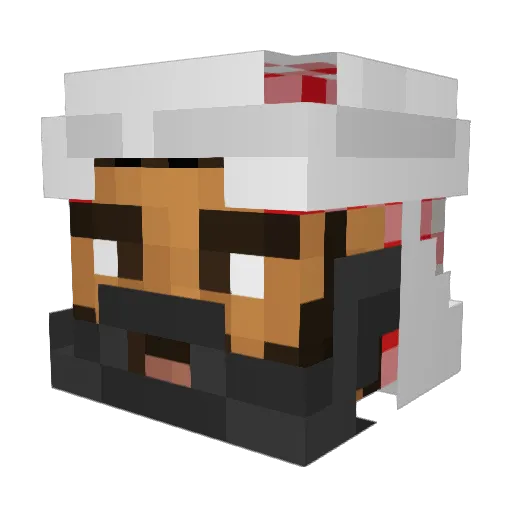 draug1 Minecraft avatar head, 3D render
