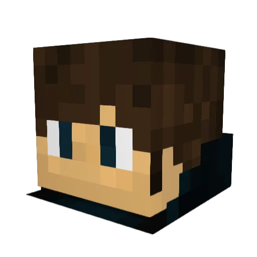 dravenfrost Minecraft avatar head, 3D render
