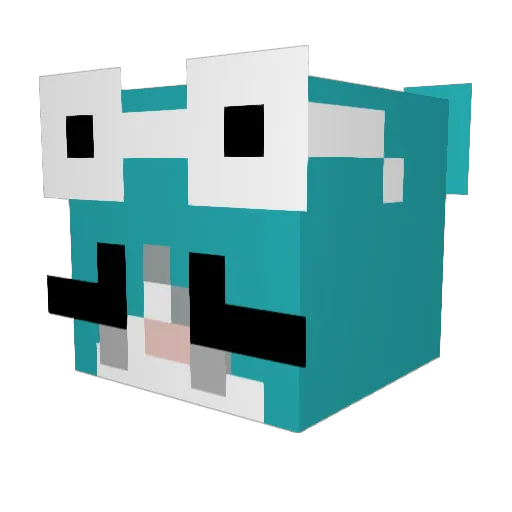drawli Minecraft avatar head, 3D render