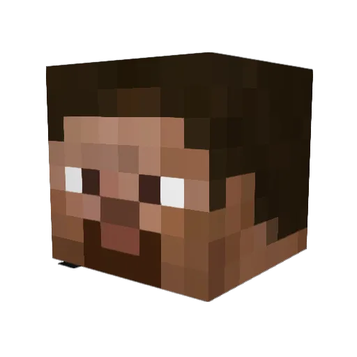 drawma Minecraft avatar head, 3D render