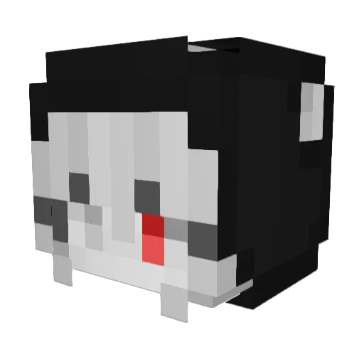 drbbln Minecraft avatar head, 3D render