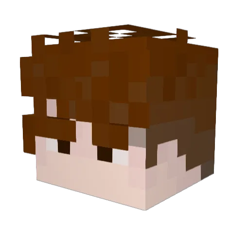 drbkv7 Minecraft avatar head, 3D render