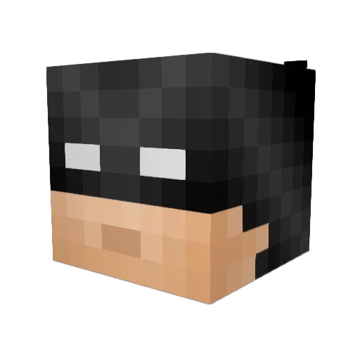 drckwd Minecraft avatar head, 3D render