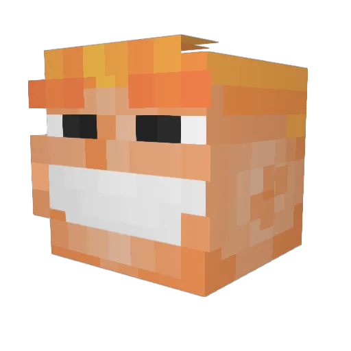 drcoolman123 Minecraft avatar head, 3D render