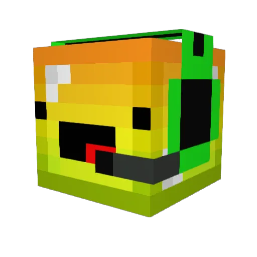drcraft88 Minecraft avatar head, 3D render
