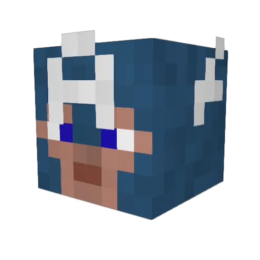 drdax2187 Minecraft avatar head, 3D render