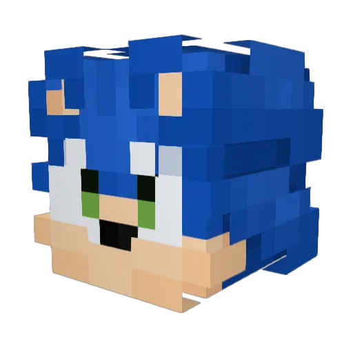 dre3m Minecraft avatar head, 3D render
