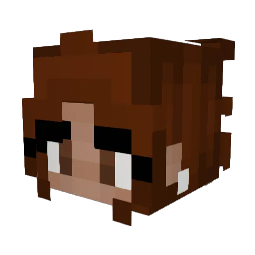 dreaaaaax Minecraft avatar head, 3D render