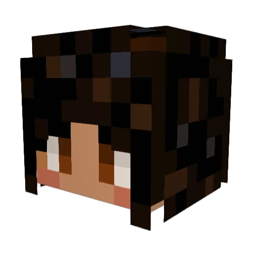 dreachip Minecraft avatar head, 3D render