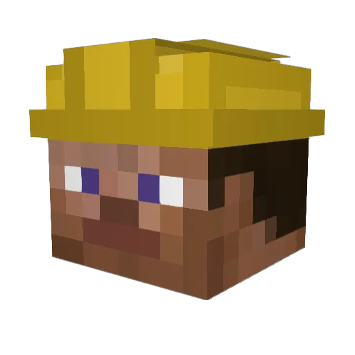 dreadelephant1 Minecraft avatar head, 3D render