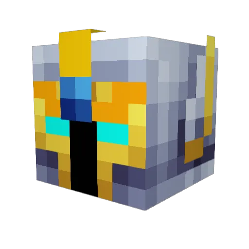 dreadlocker Minecraft avatar head, 3D render