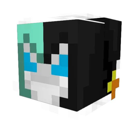 dreadnatzi Minecraft avatar head, 3D render
