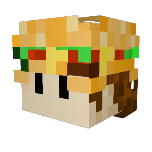 dream4589 Minecraft avatar head, 3D render