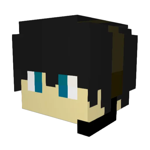 dreameasybreak Minecraft avatar head, 3D render