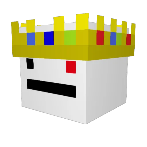 dreameer Minecraft avatar head, 3D render