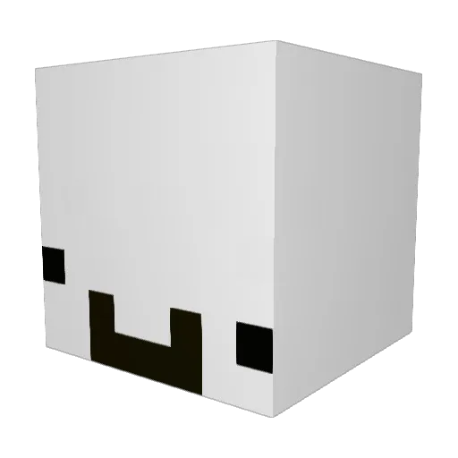 dreamerOK Minecraft avatar head, 3D render