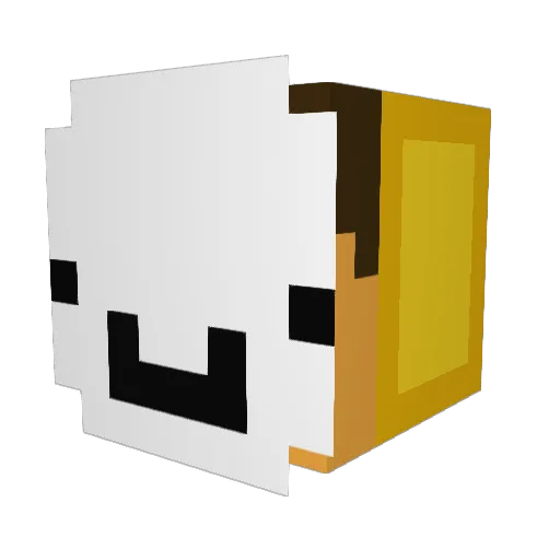 dreamerpro3 Minecraft avatar head, 3D render