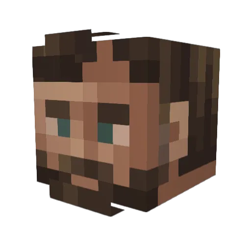 dreaming_cowboy Minecraft avatar head, 3D render