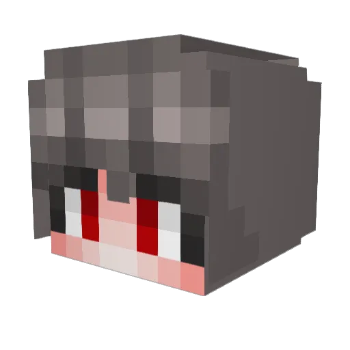 dreamingredd Minecraft avatar head, 3D render
