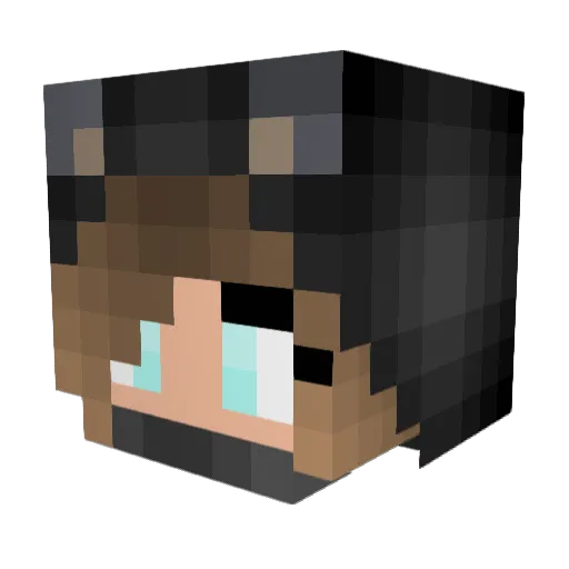 dreamish_thought Minecraft avatar head, 3D render