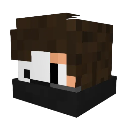 dreamizinho Minecraft avatar head, 3D render