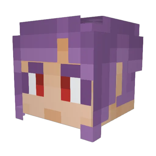 dreamloss Minecraft avatar head, 3D render