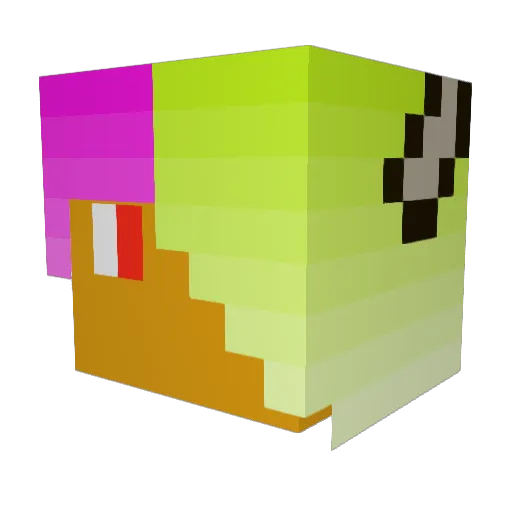 dreamnotfound123 Minecraft avatar head, 3D render