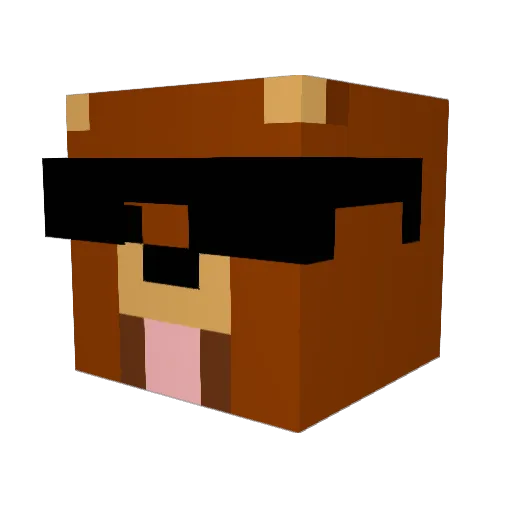 dreamrec Minecraft avatar head, 3D render