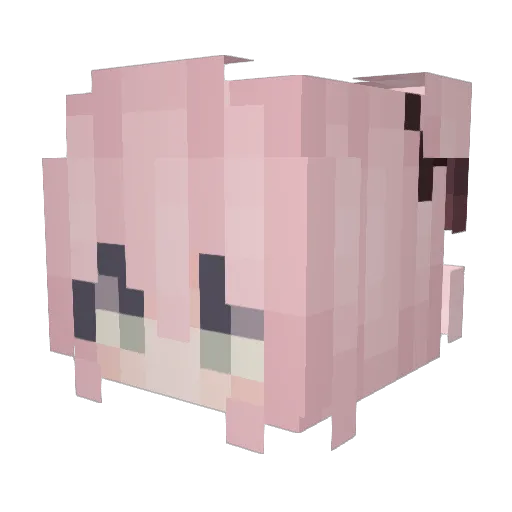 dreamrem Minecraft avatar head, 3D render