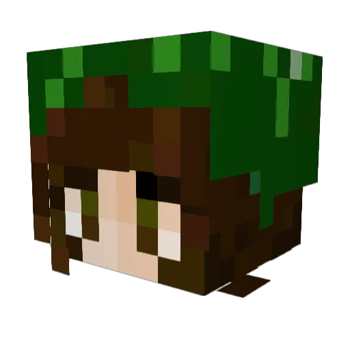 dreamshade5 Minecraft avatar head, 3D render