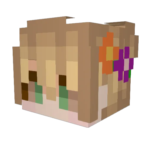 dreamsofdragons Minecraft avatar head, 3D render