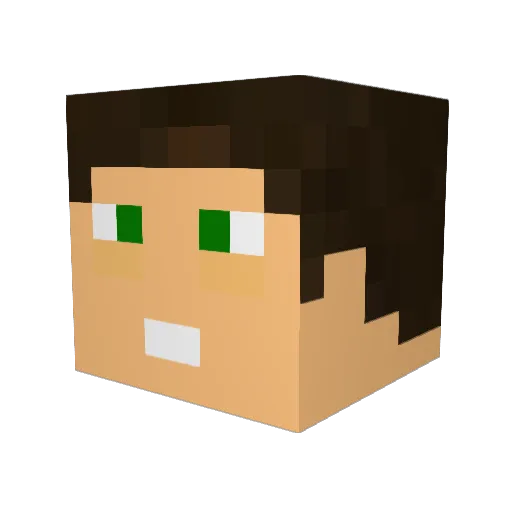 dredge71 Minecraft avatar head, 3D render