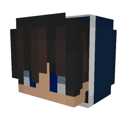 dree5k Minecraft avatar head, 3D render