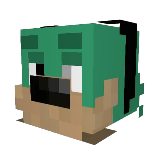 dreemurr Minecraft avatar head, 3D render
