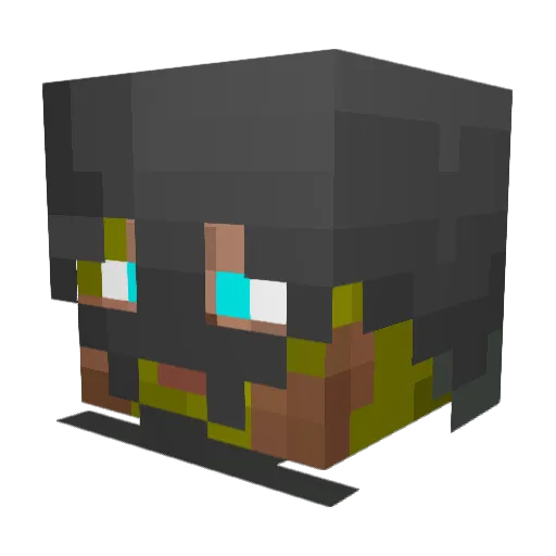 dreggs1 Minecraft avatar head, 3D render