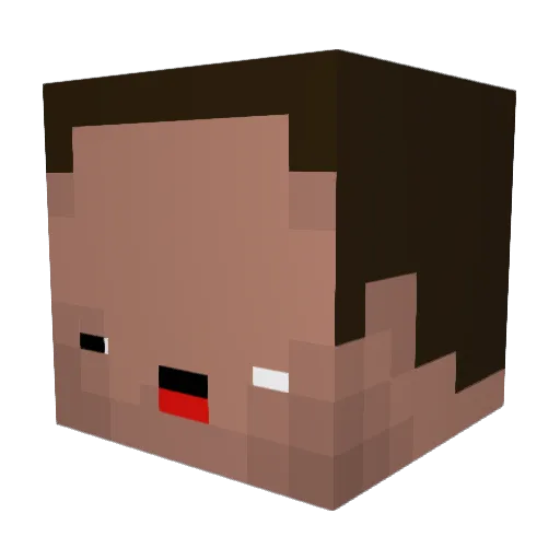 drem4 Minecraft avatar head, 3D render